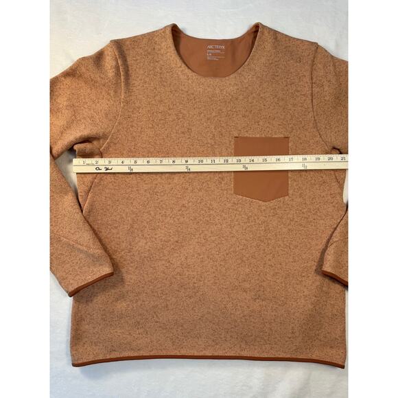 Arc'teryx Womens Covert Orange Pullover Sweater Sweatshirt Base Layer L - Picture 6 of 9